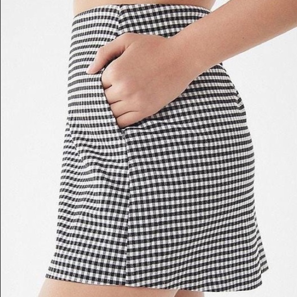 Gingham Urban Outfitters Mini Skirt